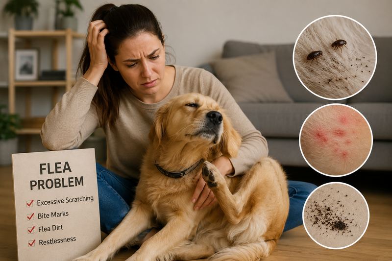 Dog scratching from fleas — signs pet owners should watch for before end of lease flea treatment